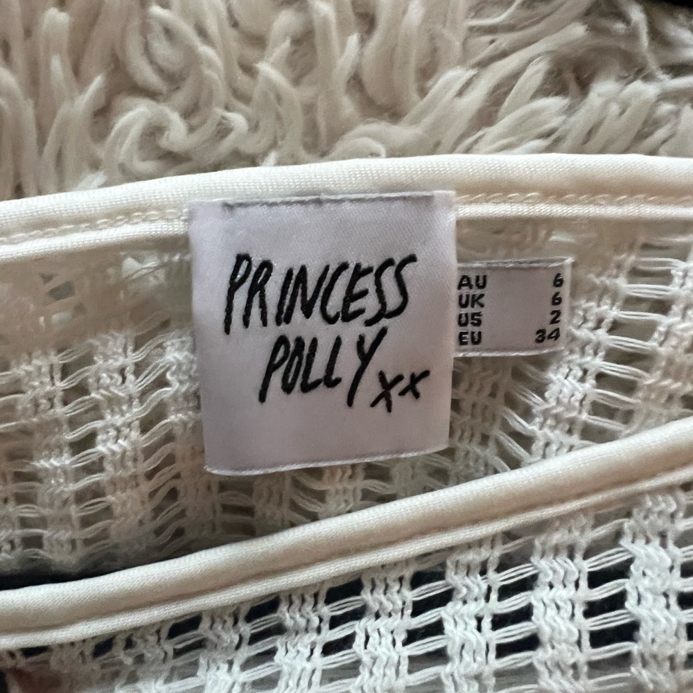 Princess Polly Cropped White Long Sleeve - Picture 4 of 6